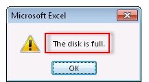 Disk is full