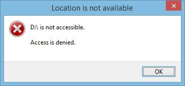 Hard drive access denied